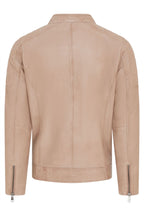 Men's Modern Classic Leather Quilted Biker Jacket - Derry