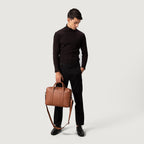 The Captain Brown Leather Briefcase