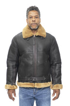 Mens RAF Sheepskin Leather Aviator Jacket-Colchester