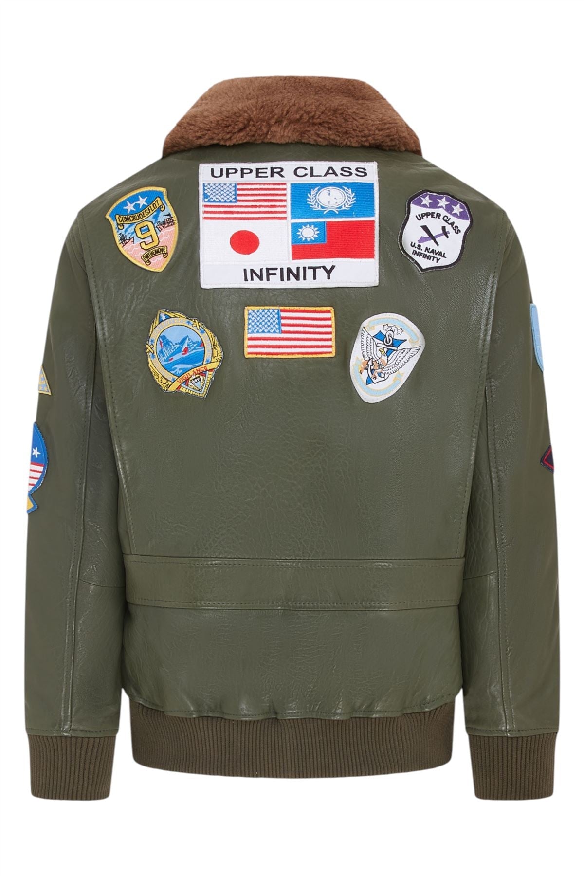 Mens Top Gun A2 Leather Bomber Jacket-San Diego