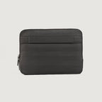 The Baxter Grey Leather Laptop Sleeve