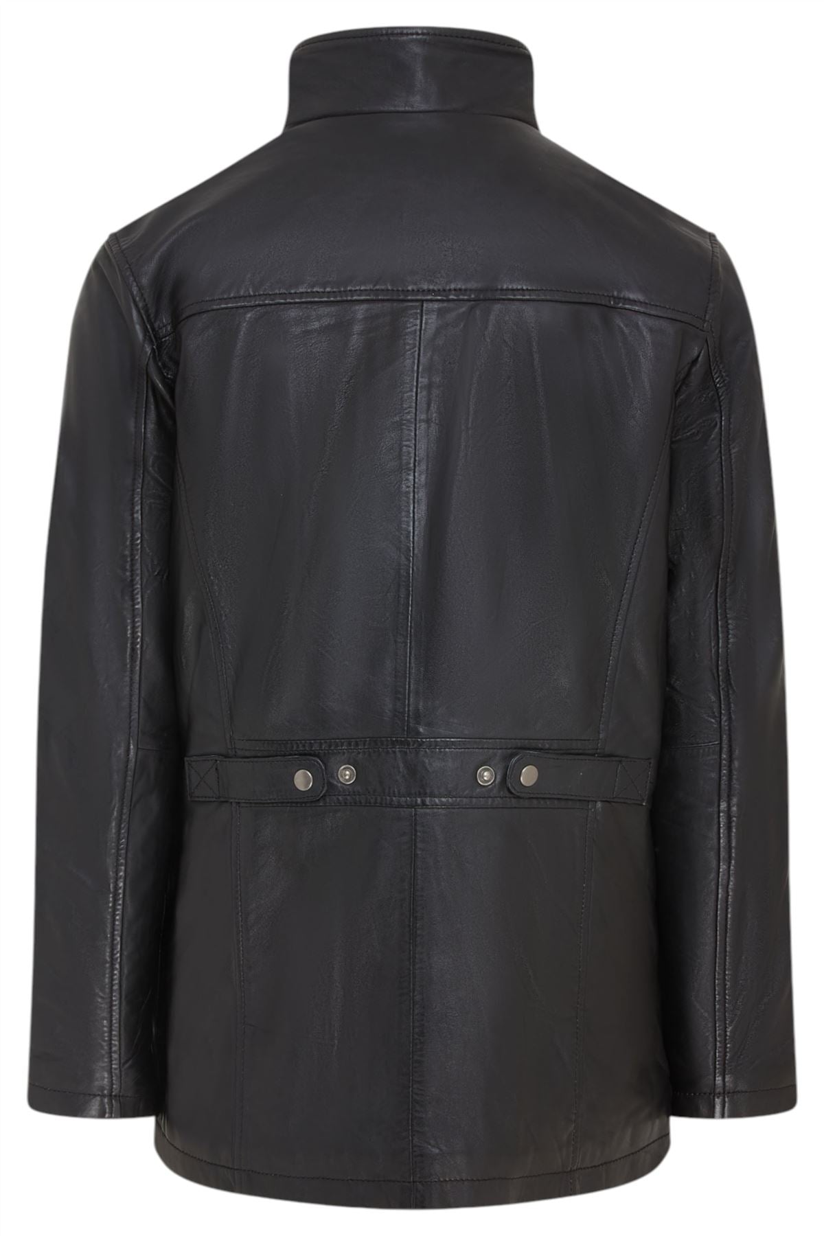 Men’s Leather Military Jacket Outwear Trenchcoat - Field