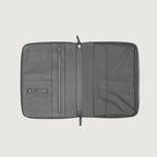 The Eclectic Grey Leather Folio Organizer
