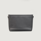 The Carismatico Grey Leather Messenger Bag