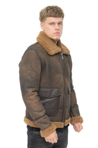 Mens Antique B3 Sheepskin Jacket-Aviles