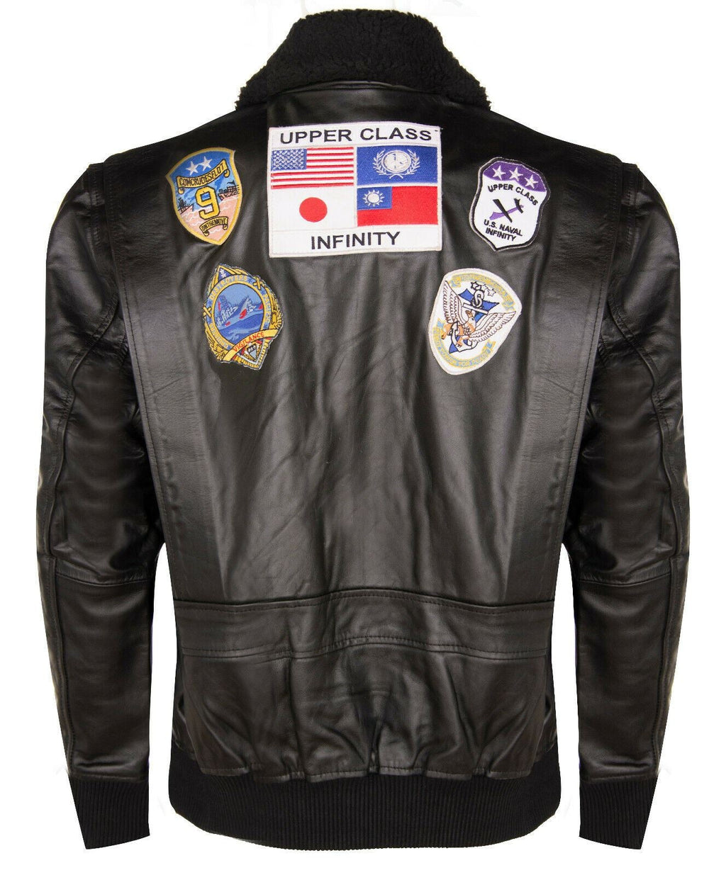 Mens Top Gun A2 Leather Bomber Jacket-San Diego