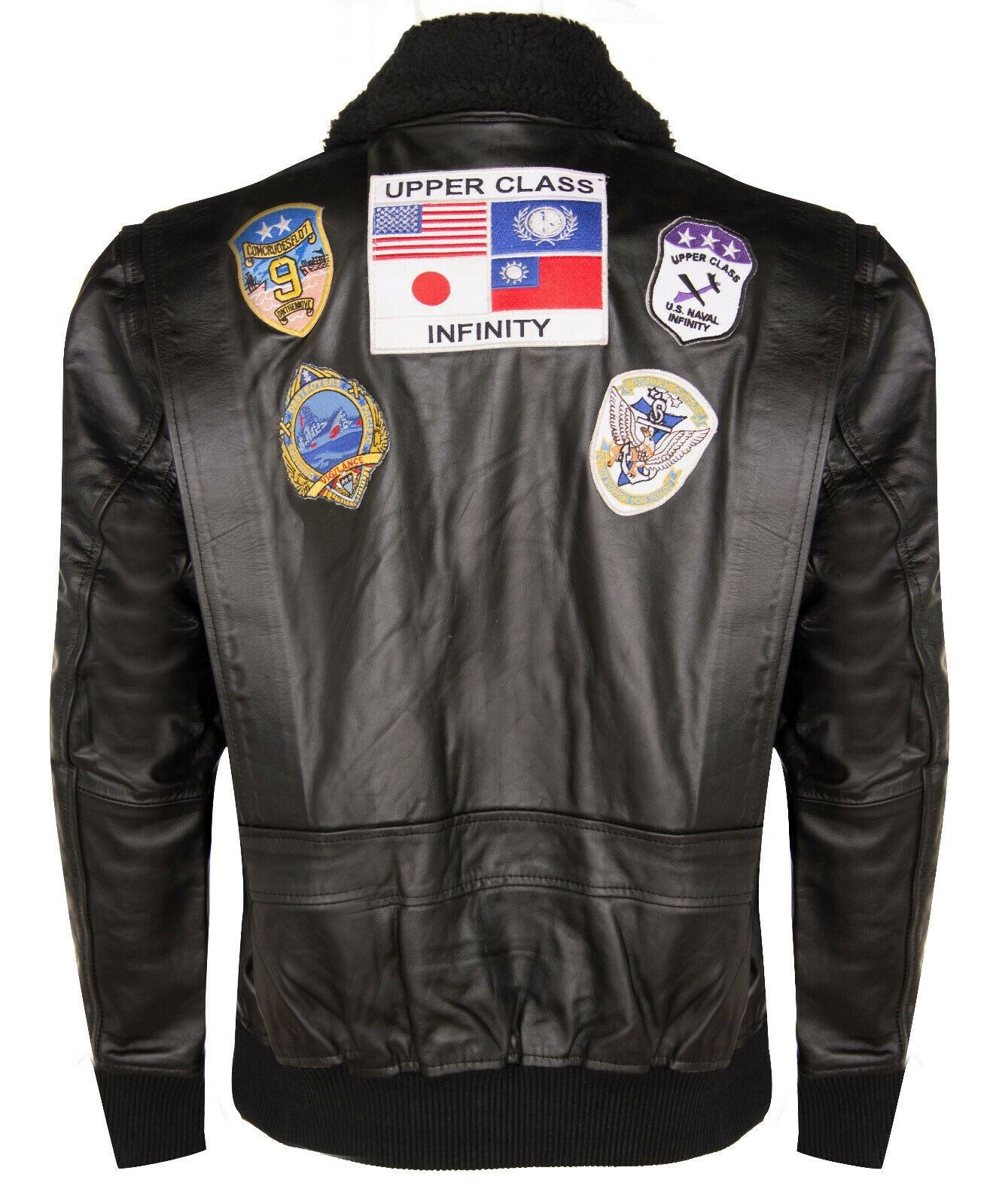 Mens Top Gun A2 Leather Bomber Jacket-San Diego