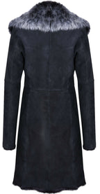 Womens Toscana Sheepskin Suede Trench Coat-Tbilisi