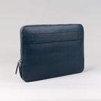 The Baxter Midnight Blue Leather Laptop Sleeve
