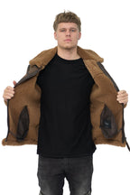 Mens Antique B3 Sheepskin Flying Jacket-Alameda