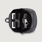 The Philos Grey Leather Backpack