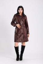 Soho Leather Trench Coat
