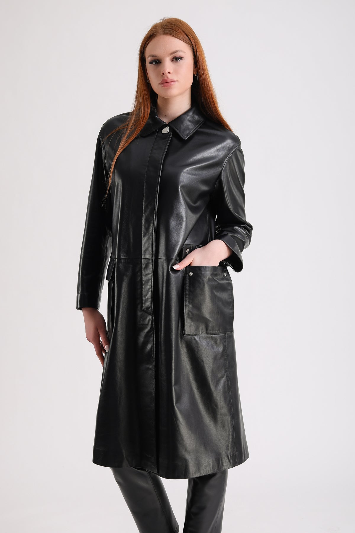 Pimlico Leather Trench Coat