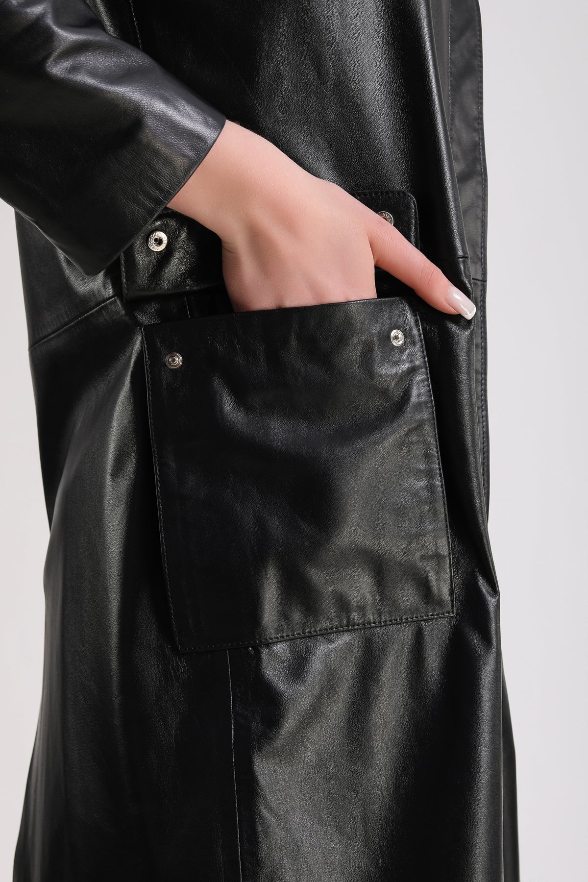 Pimlico Leather Trench Coat