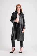 Pimlico Leather Trench Coat