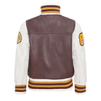 Kids Letterman Leather Varsity College Bomber Jacket 3-13 yrs
