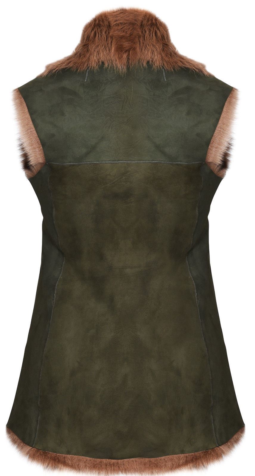 Women's Toscana Sheepskin Long Gilet-Sorocaba