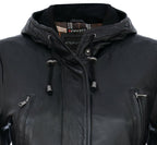 Womens Mid Length Hooded Parka Jacket-Oakengates