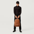 The Philos Brown Leather Backpack