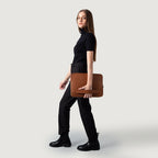 The Baxter Brown Leather Laptop Sleeve