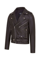 Mens Classic Brando Leather Biker Jacket - Heinola