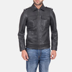Custom Umair Ali Sergeant Black Leather Jacket