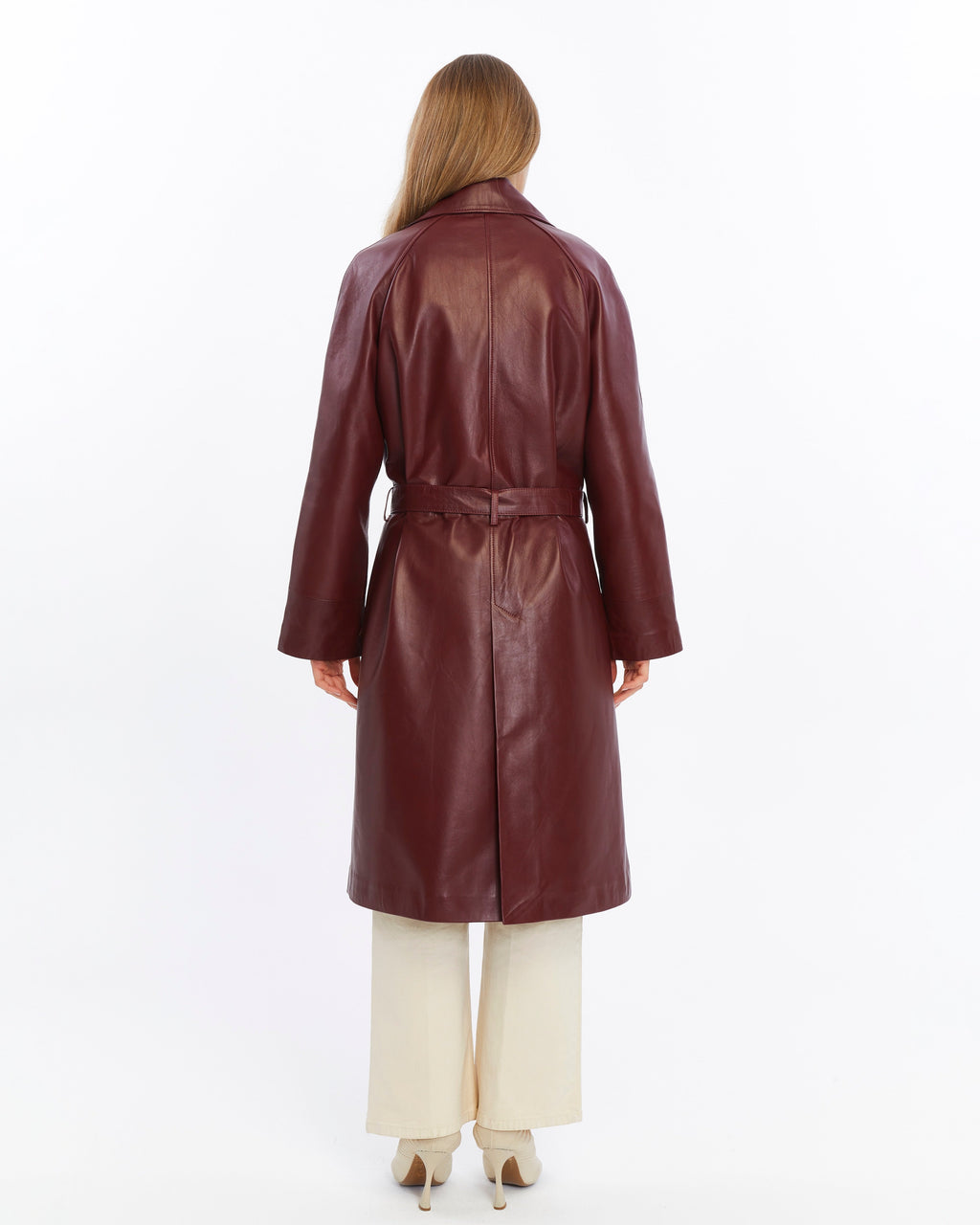 Sloane Leather Trench Coat
