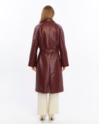 Sloane Leather Trench Coat