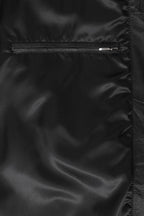 BUDDY Men's Black Nappa Leather Long Coat - Classic 54" Length