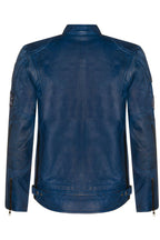 Mens Racing Leather Biker Jacket-Portland