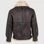 Classic Brown Sheepskin B3 Bomber Shearling Jacket