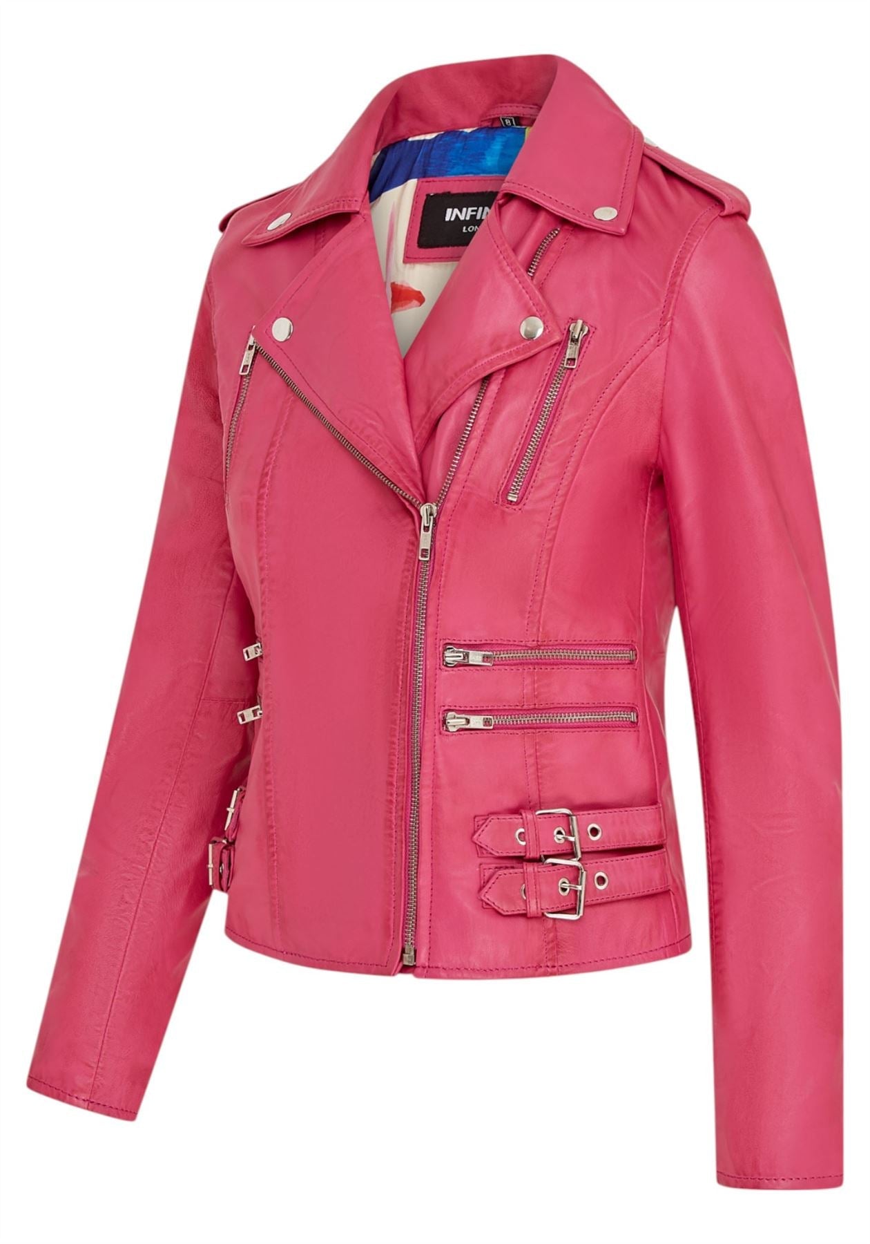 Womens Leather Vintage Brando Biker Jacket-Orlando