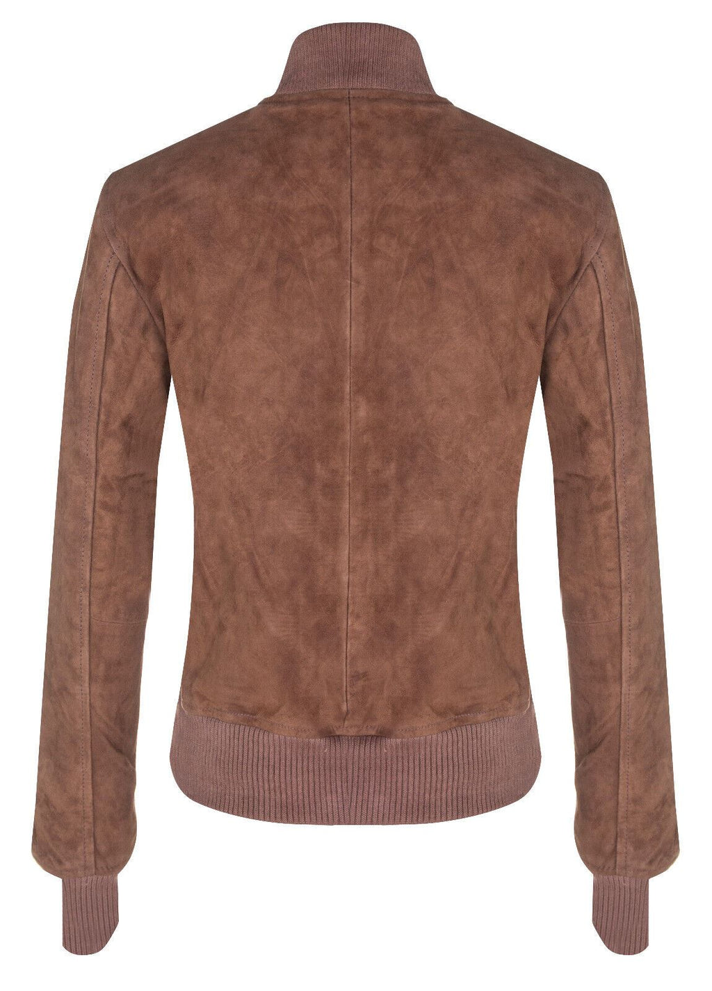 Womens Classic MA-1 Suede Bomber Jacket-Newbury