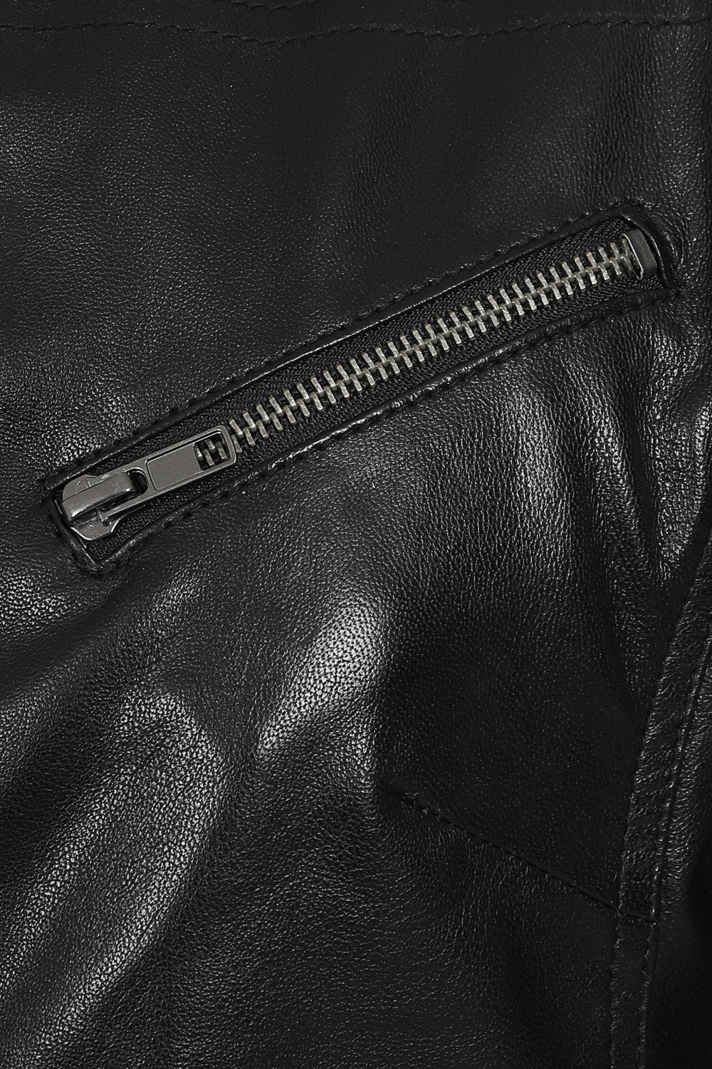 CHLOE Women's Black Leather Biker Jacket - Lamb Nappa Premium
