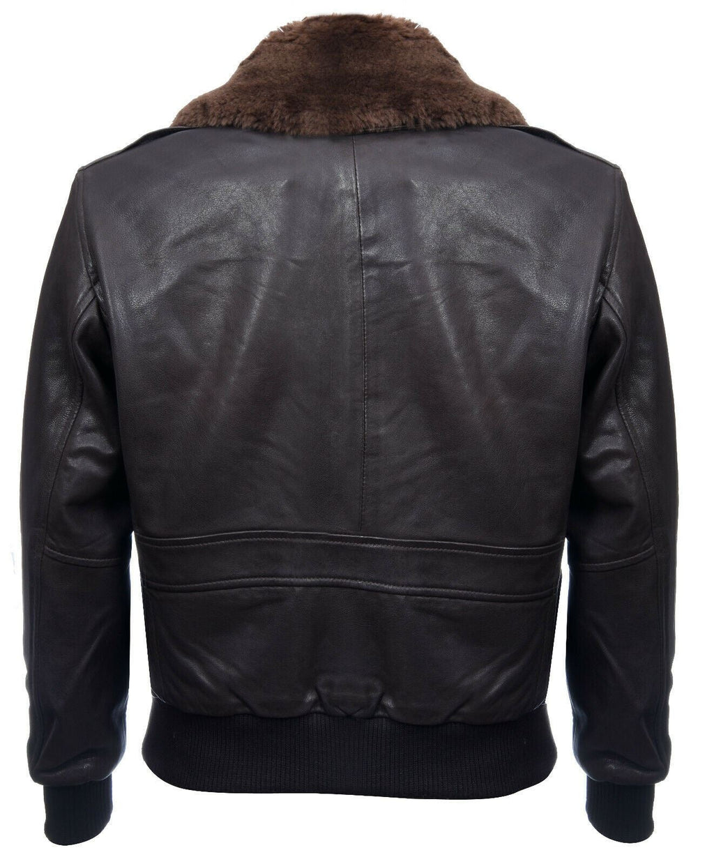 Men's Air Force A2 Brown Aviator Leather Bomber Jacket-Sao Paulo