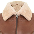 Womens Tan B3 Sheepskin Flying Jacket-Kano