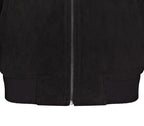 Mens Soft Goat Suede MA-1 Varsity Bomber Jacket  - Dalian