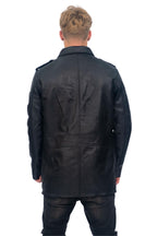 Mens Leather Parka Safari Coat-Mesa Verde