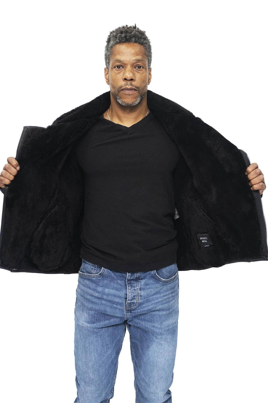 Mens Sheepskin Leather WW2 Bomber Jacket-Tucson