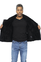 Mens Sheepskin Leather WW2 Bomber Jacket-Tucson