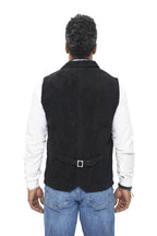 Mens Classic Smooth Goat Suede Leather Waistcoat-Exeter