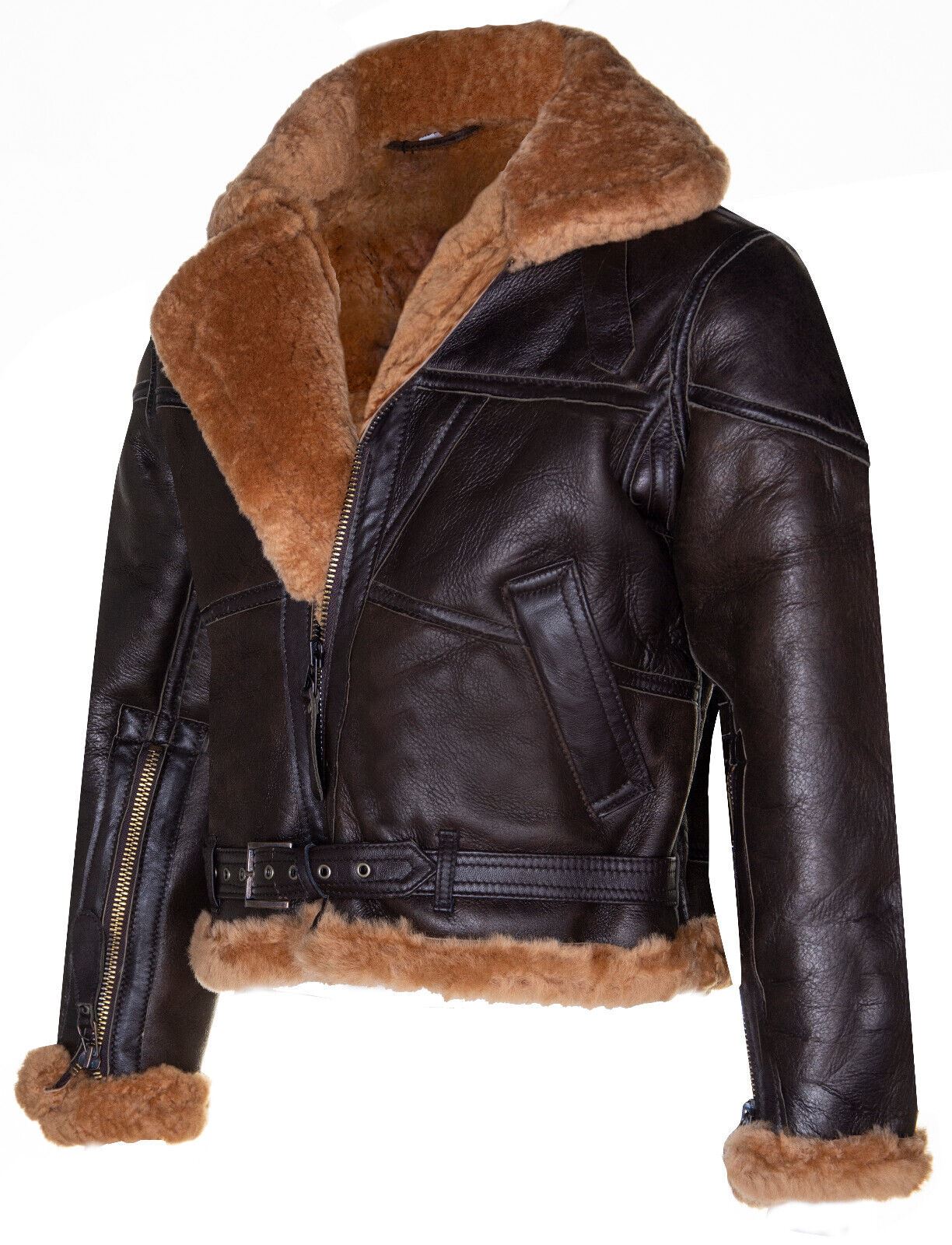Womens RAF Sheepskin Flying Jacket-Albany