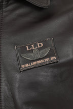 Men's Brown Genuine Leather Pilot Jacket - Detachable Fur Collar