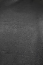 Men's Genuine Calf Leather Sleeveless Biker Vest - Black Classic