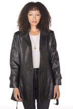 Womens 3/4 Length Trench Coat-Ranchi