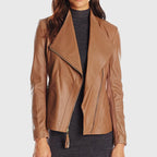 Brown Double Rider Biker Leather Jacket