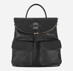 Women's Leather Backpack Leather Rucksack Black