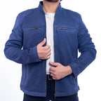 Classic Blue Suede Jacket