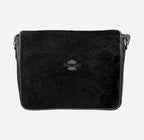 Unisex Hair on Hide Leather Crossbody Satchel Bags