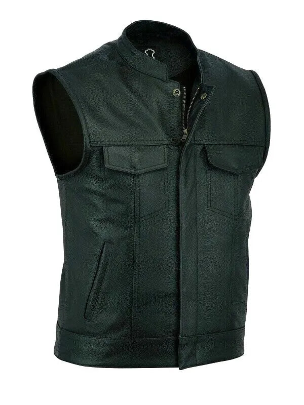 Leatherick Anarchy Club Inspired Leather Vest